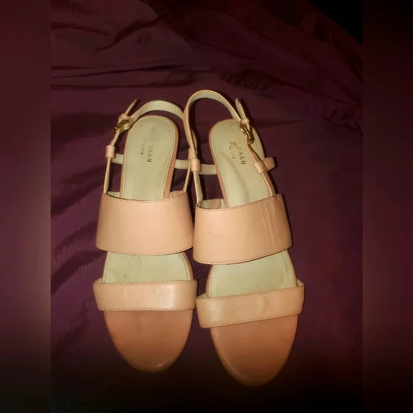 Cole Haan Low Wedge Sandals Annabel Grand Womens Wedge Sandal 8.5 M - Picture 1 of 4